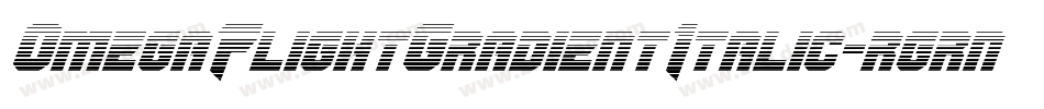 OmegaFlightGradientItalic-rgrny字体转换