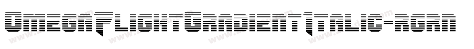 OmegaFlightGradientItalic-rgrny字体转换