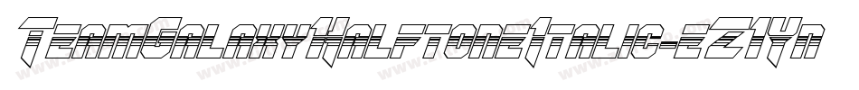 TeamGalaxyHalftoneItalic-eZ1Yn字体转换