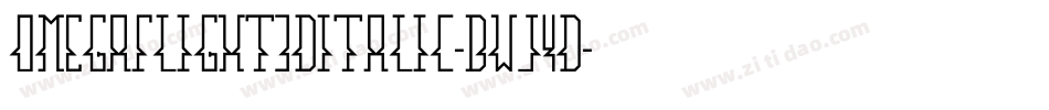 OmegaFlight3DItalic-BWj4d字体转换