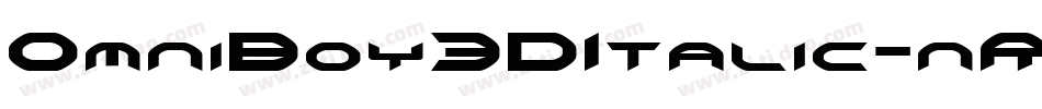 OmniBoy3DItalic-nRx2J字体转换