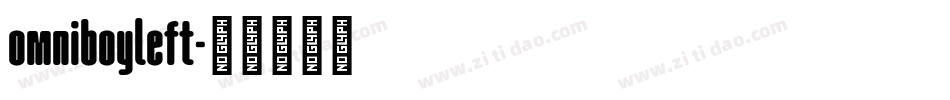 omniboyleft字体转换
