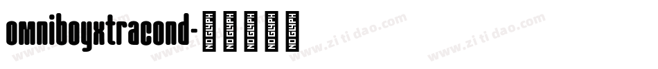 omniboyxtracond字体转换