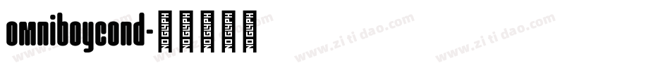 omniboycond字体转换