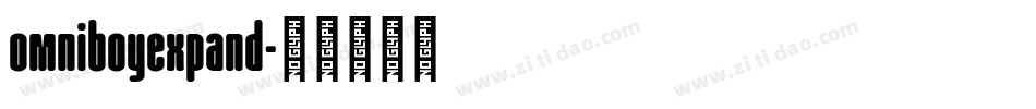 omniboyexpand字体转换