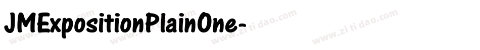 JMExpositionPlainOne字体转换
