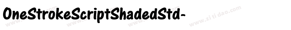 OneStrokeScriptShadedStd字体转换
