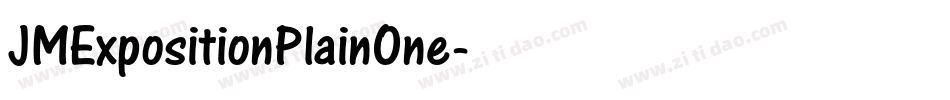 JMExpositionPlainOne字体转换