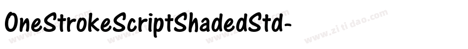OneStrokeScriptShadedStd字体转换