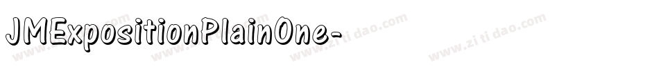 JMExpositionPlainOne字体转换