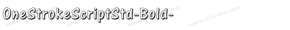 OneStrokeScriptStd-Bold字体转换