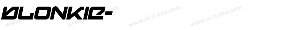 Blonkie字体转换