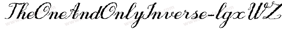 TheOneAndOnlyInverse-lgxWZ字体转换