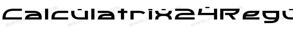 Calculatrix24Regular-4VOp字体转换