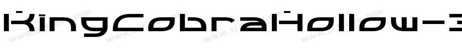 KingCobraHollow-3gOp字体转换