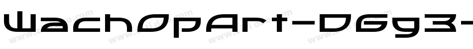 WachOpArt-D6g3字体转换