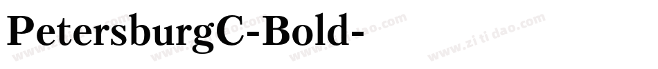 PetersburgC-Bold字体转换