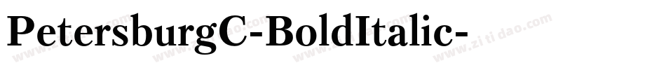 PetersburgC-BoldItalic字体转换