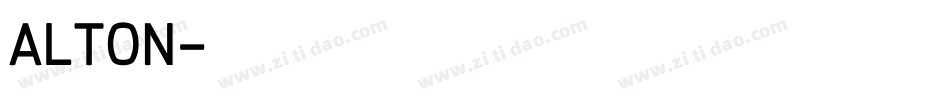 ALTON字体转换