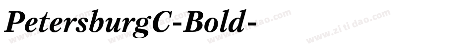PetersburgC-Bold字体转换