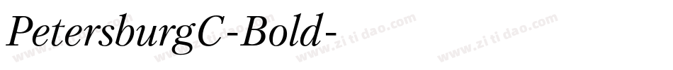 PetersburgC-Bold字体转换
