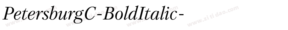 PetersburgC-BoldItalic字体转换