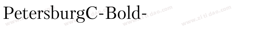 PetersburgC-Bold字体转换