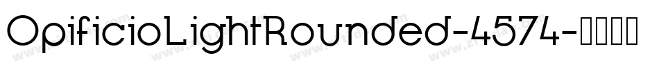 OpificioLightRounded-4574字体转换