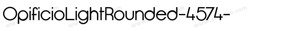 OpificioLightRounded-4574字体转换