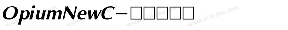 OpiumNewC字体转换