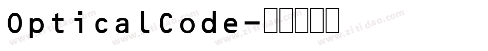 OpticalCode字体转换