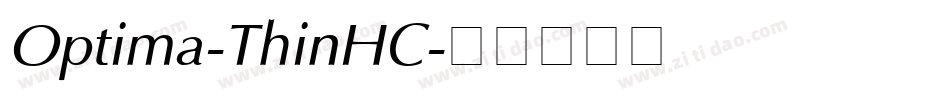 Optima-ThinHC字体转换