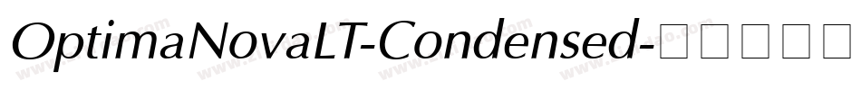 OptimaNovaLT-Condensed字体转换