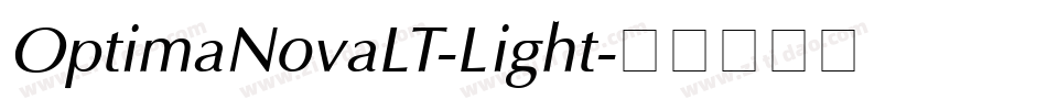 OptimaNovaLT-Light字体转换