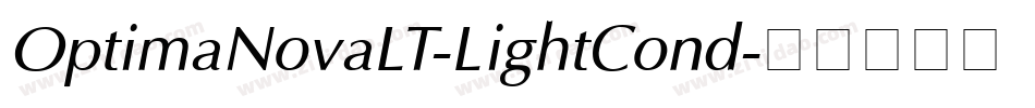 OptimaNovaLT-LightCond字体转换