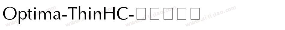Optima-ThinHC字体转换