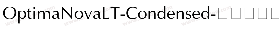 OptimaNovaLT-Condensed字体转换