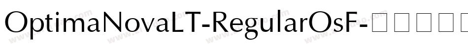 OptimaNovaLT-RegularOsF字体转换