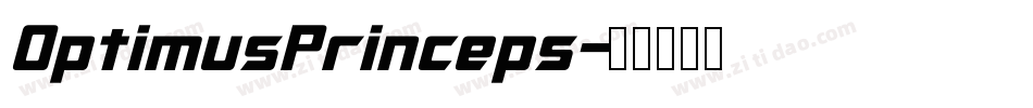 OptimusPrinceps字体转换