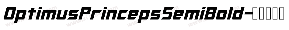 OptimusPrincepsSemiBold字体转换