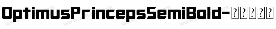 OptimusPrincepsSemiBold字体转换
