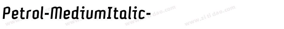 Petrol-MediumItalic字体转换