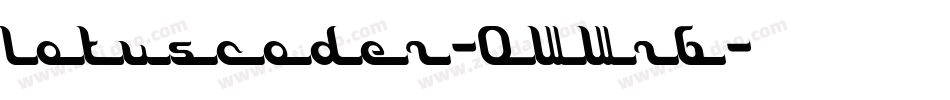 Lotuscoder-0WWrG字体转换