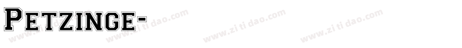 Petzinge字体转换