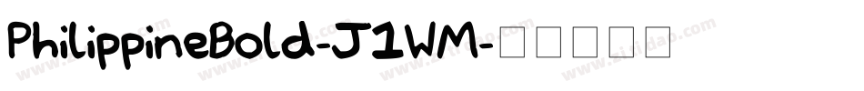 PhilippineBold-J1WM字体转换