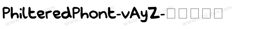 PhilteredPhont-vAyZ字体转换