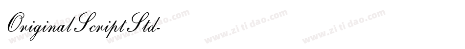 OriginalScriptStd字体转换