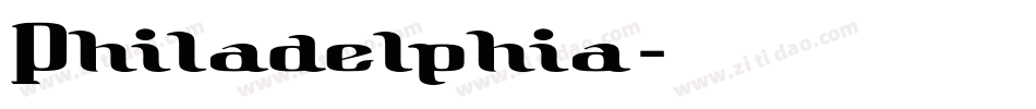 Philadelphia字体转换