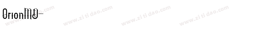 OrionMD字体转换