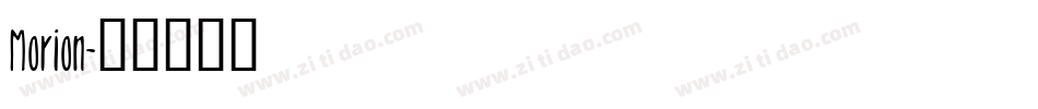 Morion字体转换